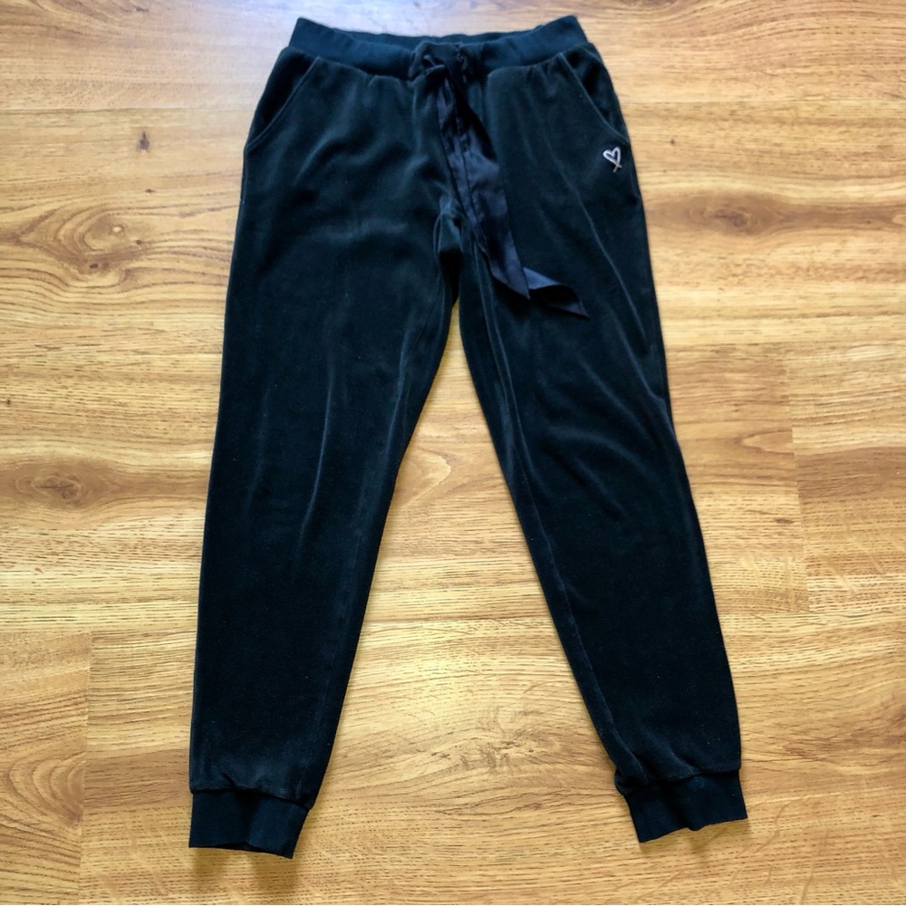Victoria’s Secret Black Velour Joggers S